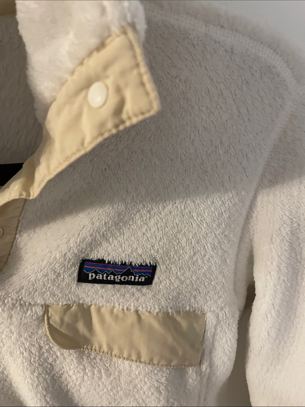 Patagonia Cream High Pile Snap-T Sherpa Fleece Pullover - Picture 3 of 8